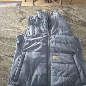 Blue Puffer Vest with Logo